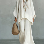 Celine™ | Elegantes Leinen-Zweiteiler-Set