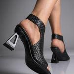 Aura Sculpted Weave Heels | Elegantie ontmoet Ultiem Comfort